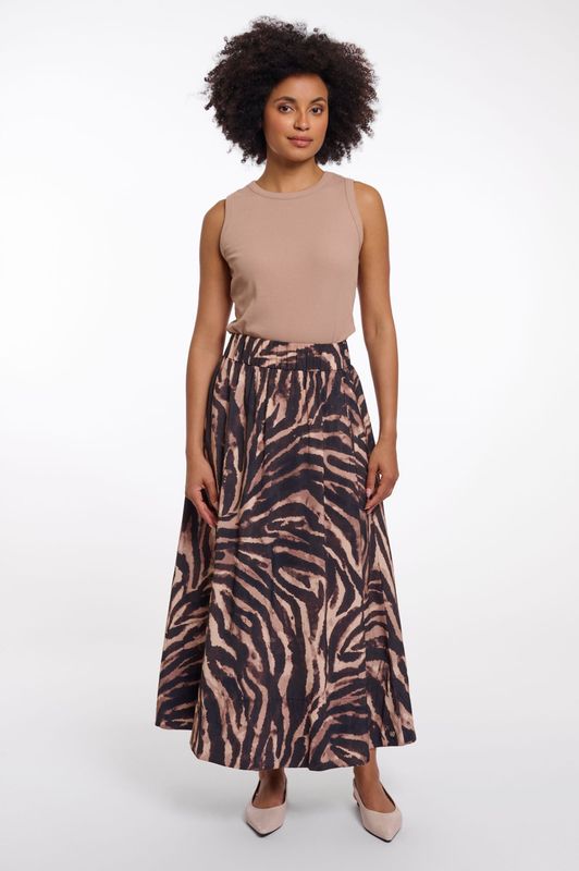 Rino &amp; Pelle Skirt Midi / Tosca.7002621 Brown Zebra