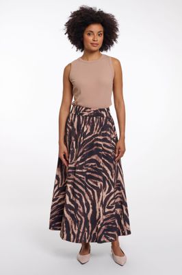 Rino &amp; Pelle Skirt Midi / Tosca.7002621 Brown Zebra