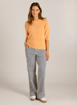 Ivy Beau Pants Vien Striped / 4200908 Offwhite Night Blue