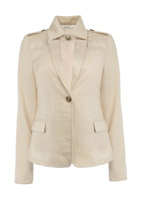 NED Blazer Twill Linn enlook/ 26S-U436-02 Seasonab Beige Day