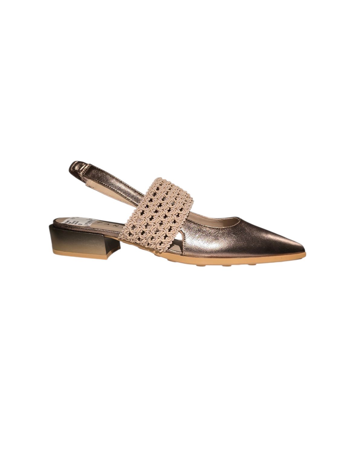 Hispanitas Slingback Metallic Leather / HV264866 Taupe