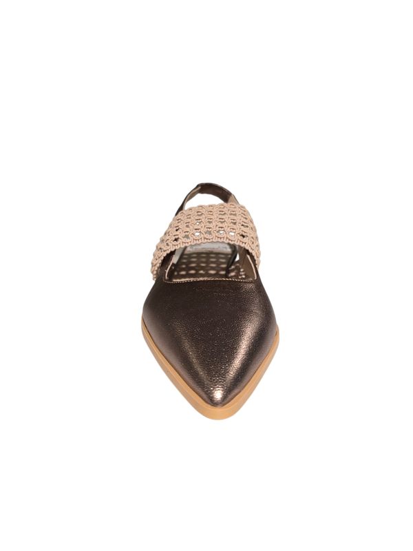 Hispanitas Slingback Metallic Leather / HV264866 Taupe