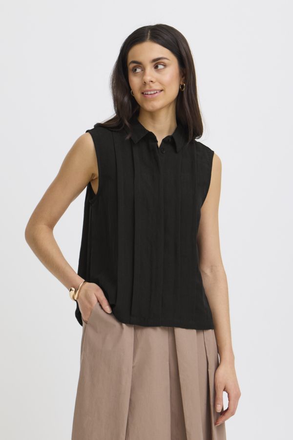 Fransa Blouse Lyocellmix / 20617680 Meteorite