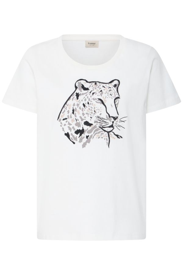 Fransa Tee Leopard / 20617631 WHISPER W. BLACK LEOP