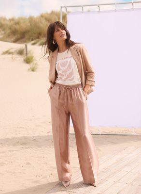 Yest Pants Klara Wide Leg Satinlook Klara / 0006359 Baked Clay