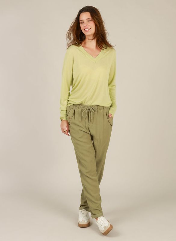 Yest Pants Ilyana / 0006067 Olive