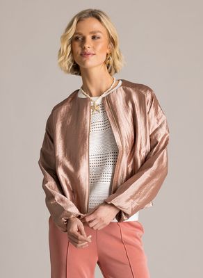 Yest Kassia Jacket Satinlook Bomber Zipper / 0006358 Baked Clay