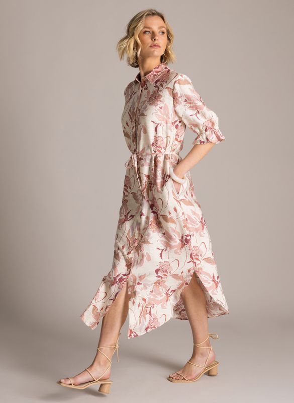 Yest Dress Maxi Bloom Krista /  0006169 Natural/Multi Colour