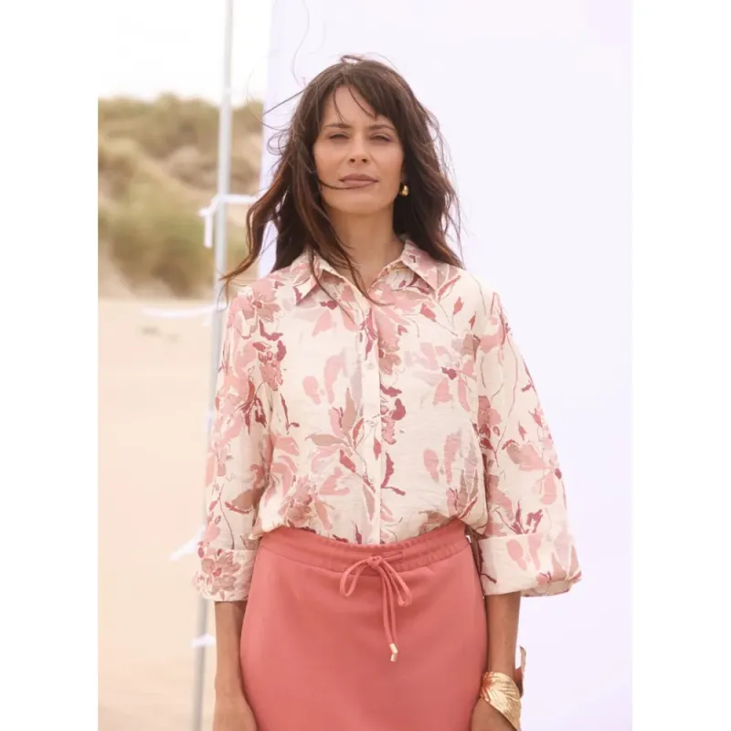 Yest Karlaine Blouse/ 0006370 Natural/Multi Colour