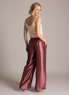 Yest Klara Pants Wide Leg Satinlook/ 0006359 Plum