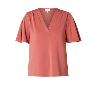 Yest Shirt V-neck Kiera / 0006188 Dark Terra