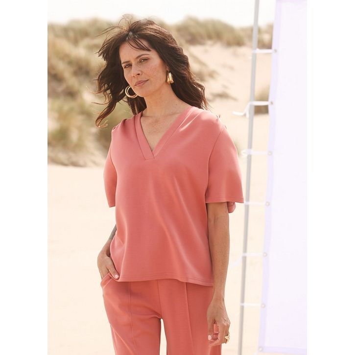 Yest Shirt V-neck Kiera / 0006188 Dark Terra