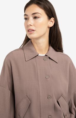 YAYA Blousejacket / 01-201206-603 DEEP TAUPE BROWN