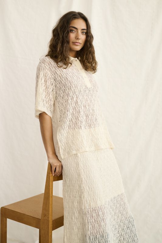 Culture DK Skirt Lace / 50112950 Whitecap