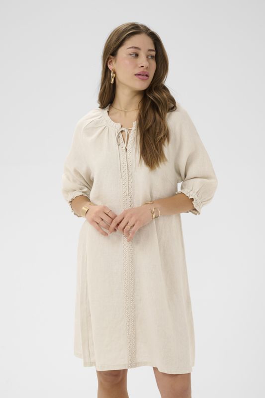 Cream Dress Short Lace / 10615409 Crispy Sand
