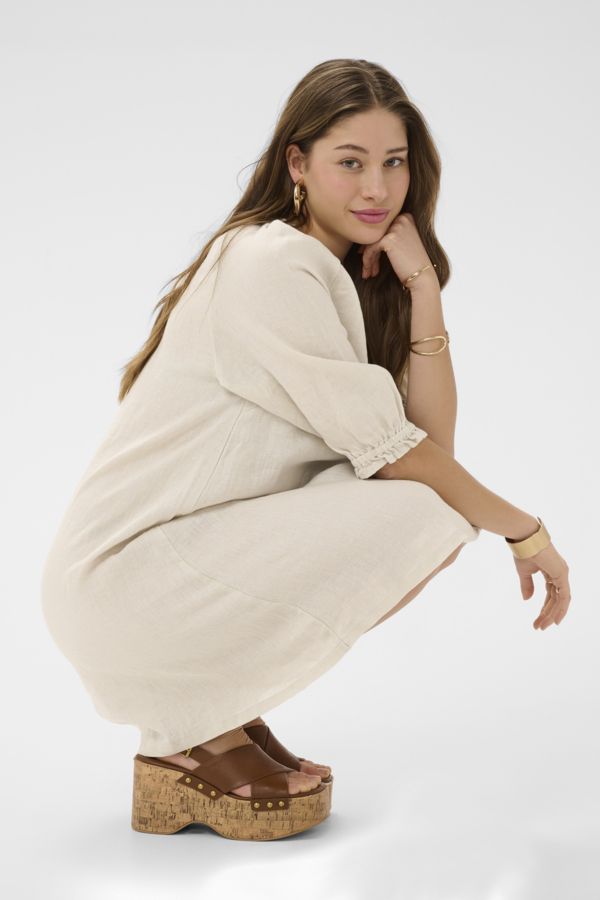 Cream Dress Short Lace / 10615409 Crispy Sand