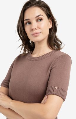 YAYA Pullover Knitted/ 01-000574-603 DEEP TAUPE BROWN