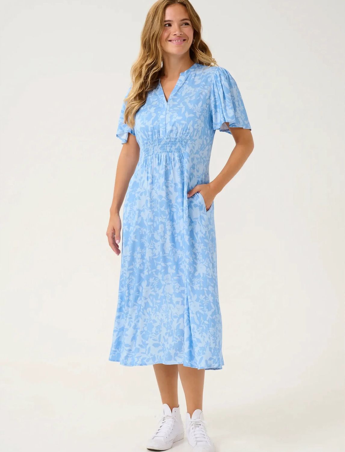 Culture DK Dress Long  / 50110756 Serenity Cashmere Flower