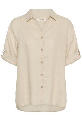 Cream Blouse Linen / 10615407 Crispy Sand