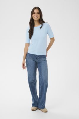Kaffe Top Boatneck / 10510252 Nantucket Breeze