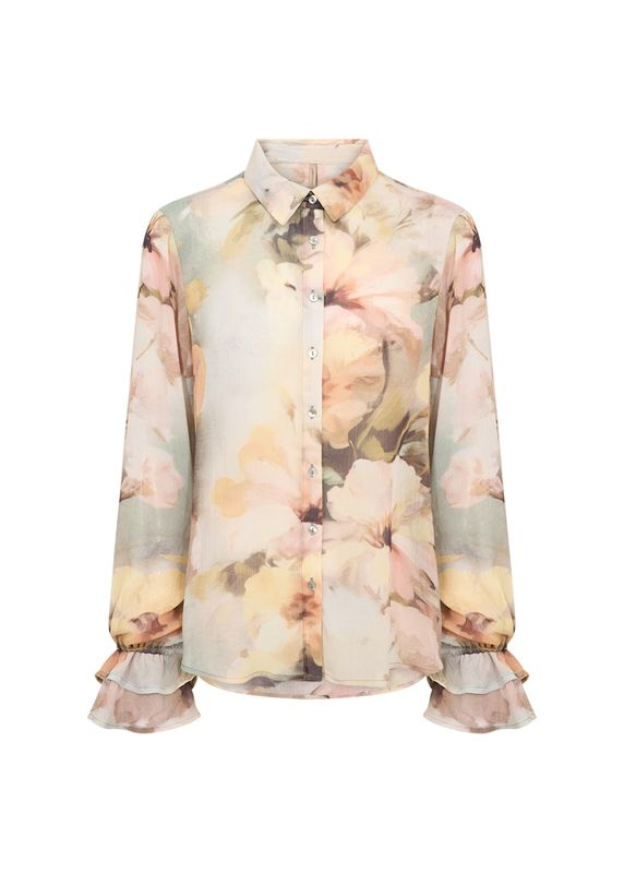 Soya Concept Blouse Flowers / 41668 7100C BOK CHOY COMBI