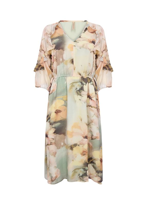 Soya Concept Dress Midi Flowers / 41669 7100C BOK CHOY COMBI