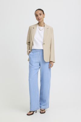 B.Young Pants Wide fit / 20818787 LIGHT BLUE DENIM STRIPE