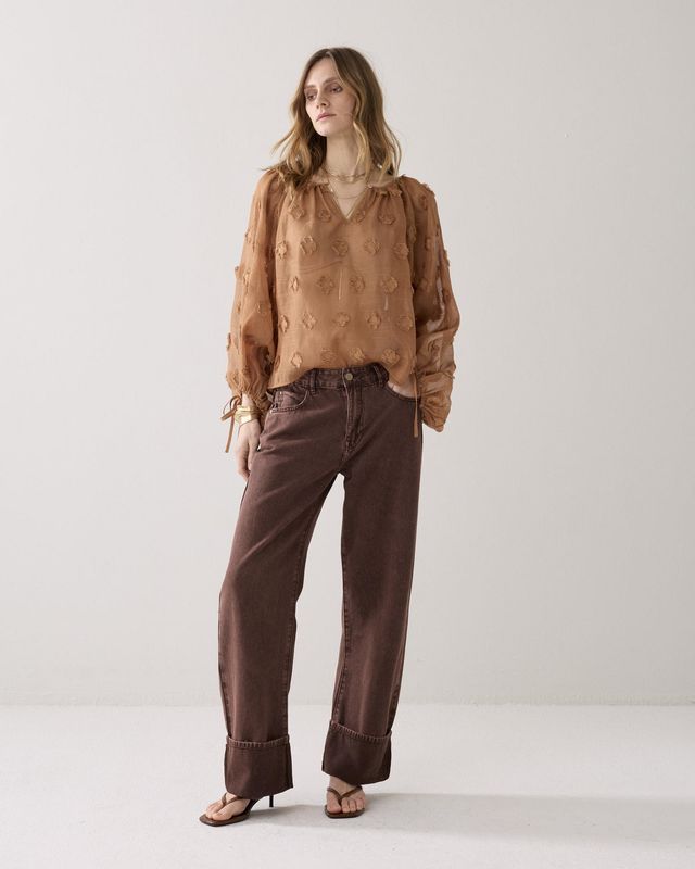 Summum Woman Jeans Wide fit Baggy / 4s2914-12401 Coffee