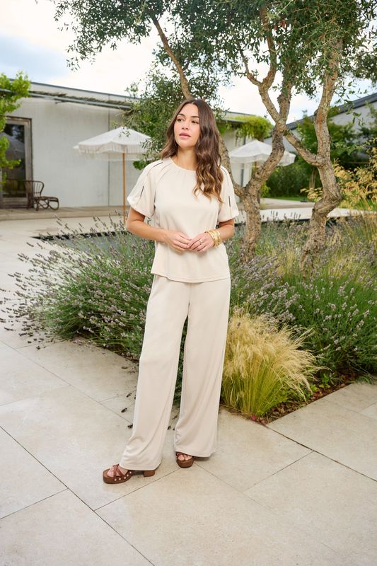 G-Maxx Pants Romyne Wide-Leg Modalmix/ 26ZQG05 Sand