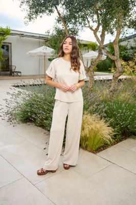 G-Maxx Pants Romyne Wide-Leg Modalmix/ 26ZQG05 Sand