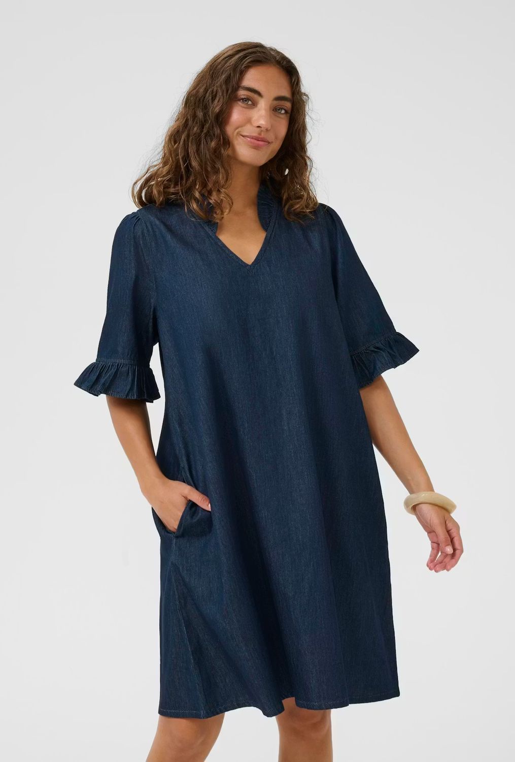 Culture DK Dress  / 50112802 Dark Blue Wash