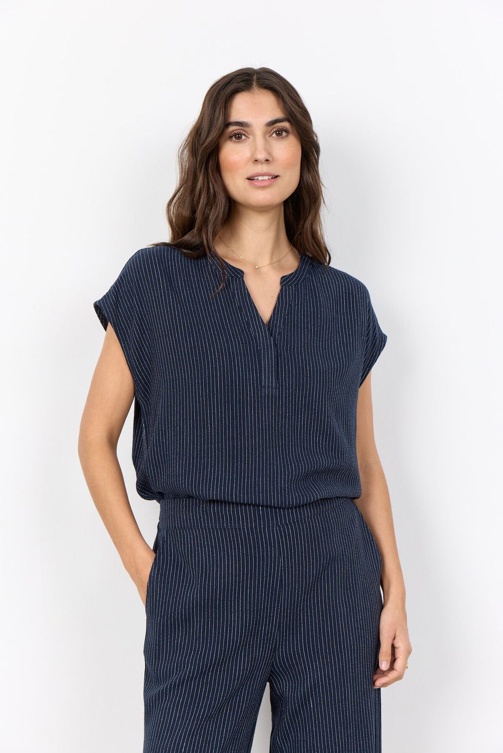 Soya Concept Top Pinstripe/ 41585 6910C NAVY COMBI