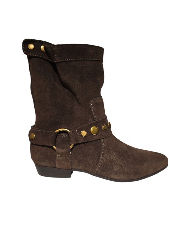 La Strada Bootie Suede/ 2580571 Dark Chocolate