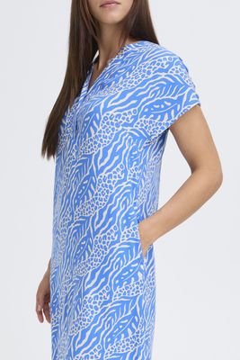 B.Young Dress Maxi Viscose / 20818761 NATURE VIBES NEBULAS BLUE