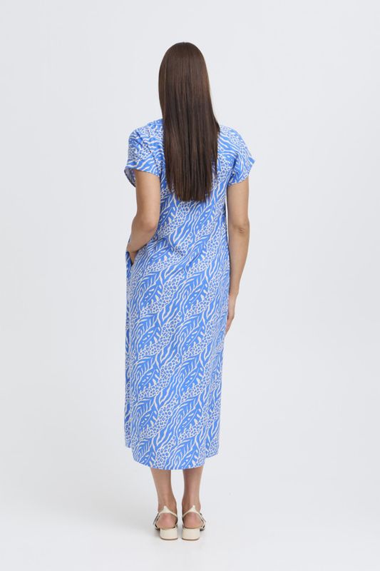 B.Young Dress Maxi Viscose / 20818761 NATURE VIBES NEBULAS BLUE