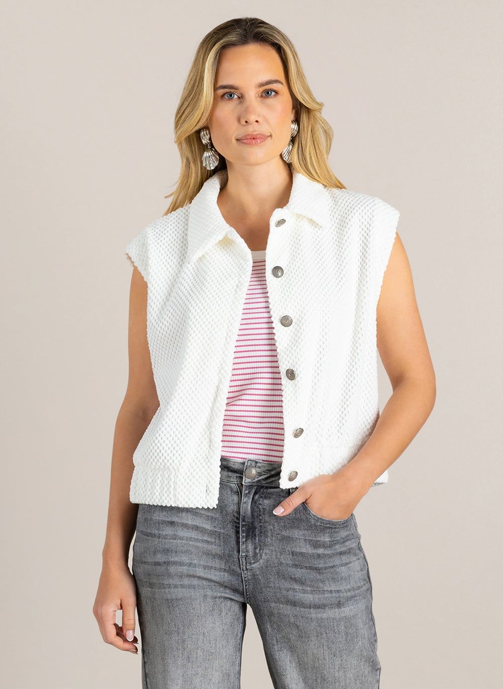 Ivy Beau Gilet Gerlene /  4200973 White
