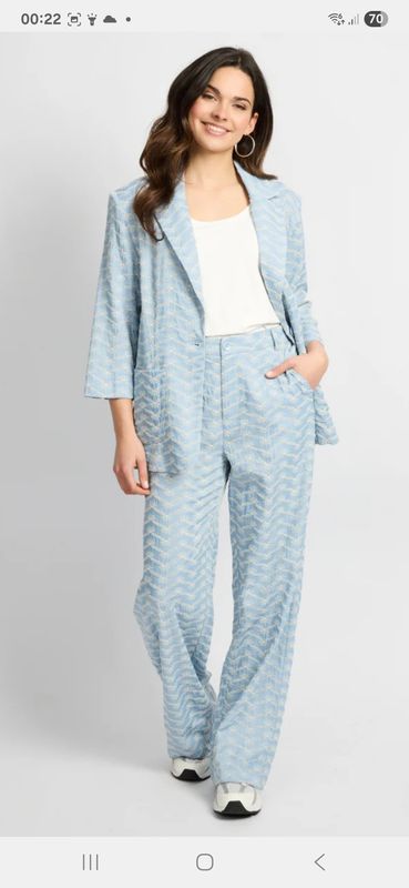 C&amp;S Pants Phoenix / 26ZQH20 Light Blue/Sand