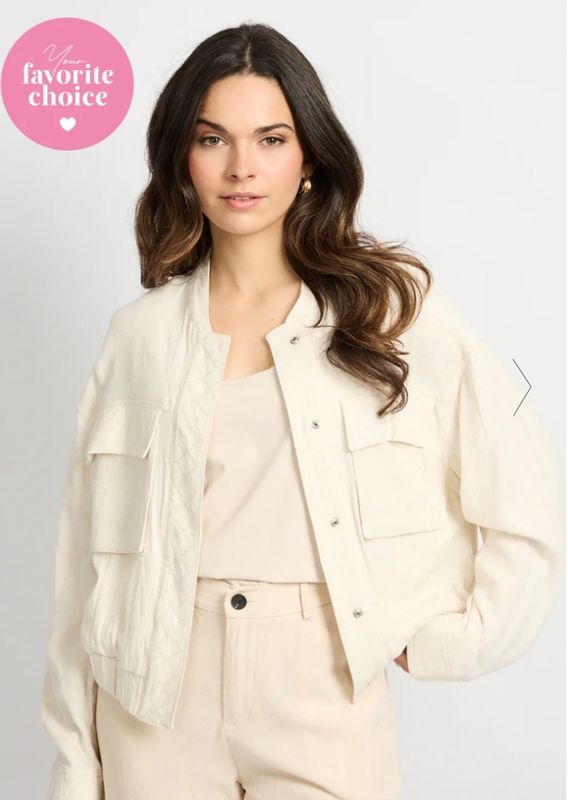 C&amp;S Jacket Jael / 26ZXC09 Offwhite