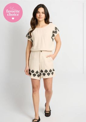 C&amp;S Short Boho Palemo/  26ZXC06 Sand