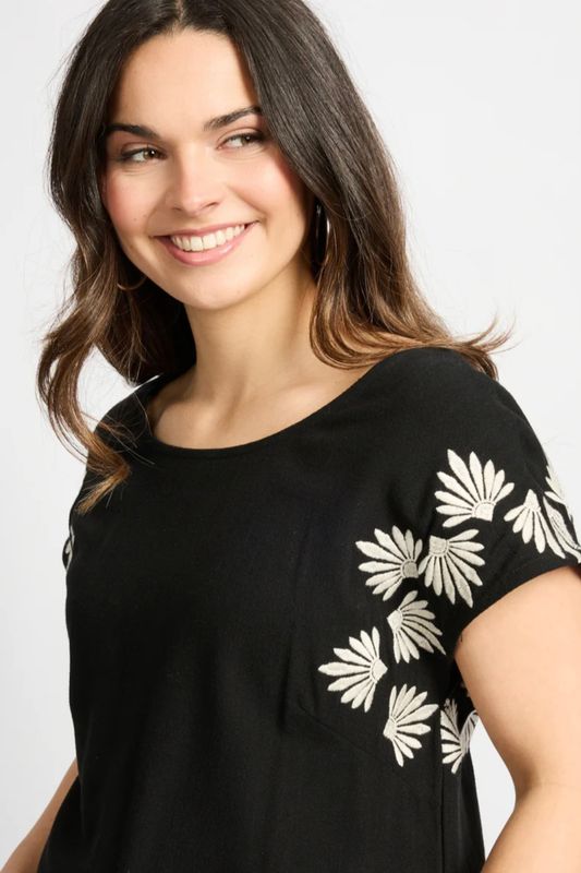 C&amp;S Top Boho Lane / 26ZXC05 Black