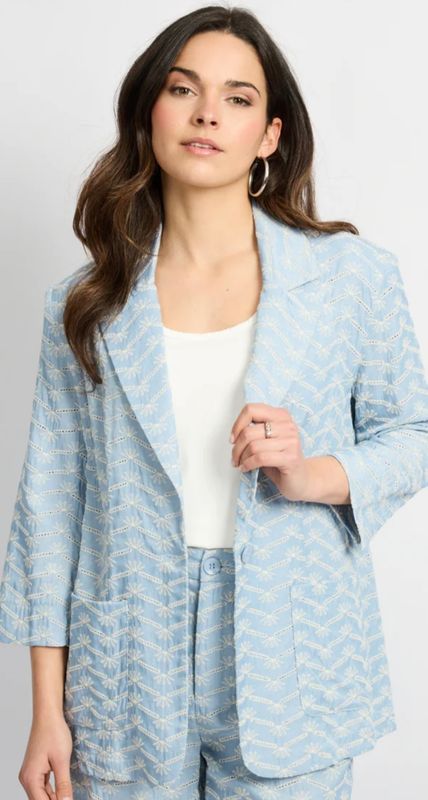 C&amp;S Blazer Bizou / 26ZQH19 Light Blue/Sand