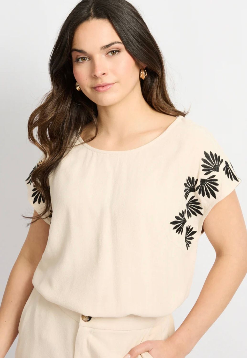 C&amp;S Top Boho Lane / 26ZXC05 Sand