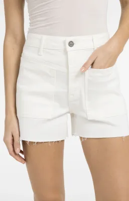 YAYA Jeans Short Destroyed / 01-321030-604 WHITE DENIM