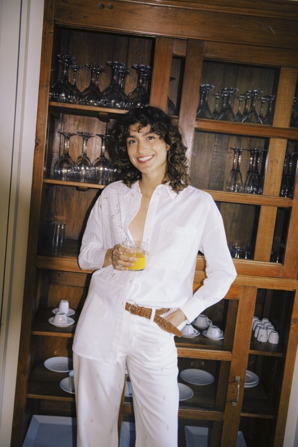 B.Young Blouse Embrodred / 20818809 Marshmallow