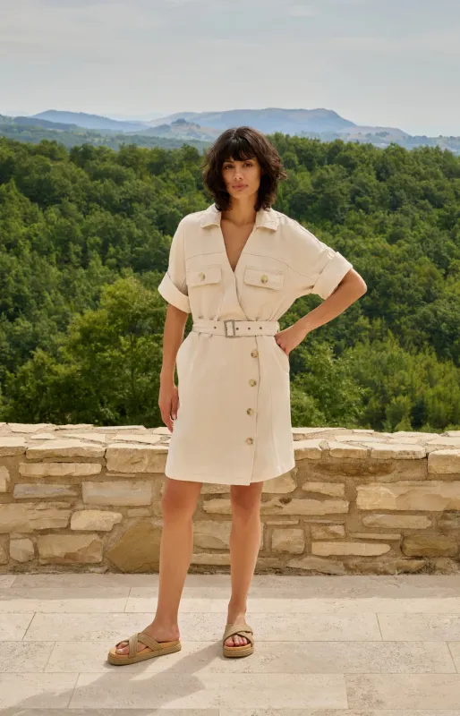 YAYA Dress / 01-601224-604 CLOUD CREME WHITE