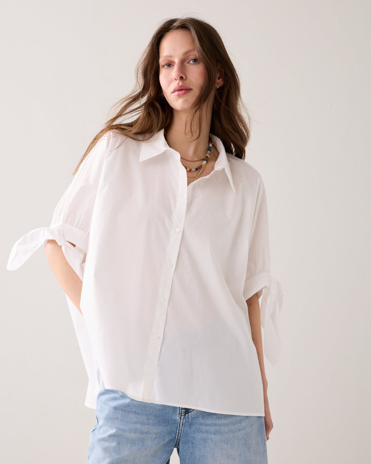 Summum Women Blouse Crispy Poplin /2s3480-12119 115 Off White