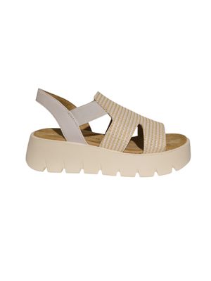 Marco Tozzi Sandal Plateau/ 2-28524-46 WHITE COMB