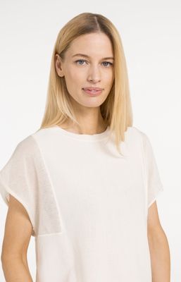 YAYA Top Mesh Detail / 01-000578-604 CREME BEIGE