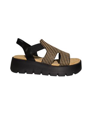 Marco Tozzi Sandal Plateau / 2-28524-46 BLACK COMB