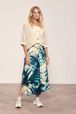 Tramontana Skirt Maxi/ C05-20-201 Print Blues